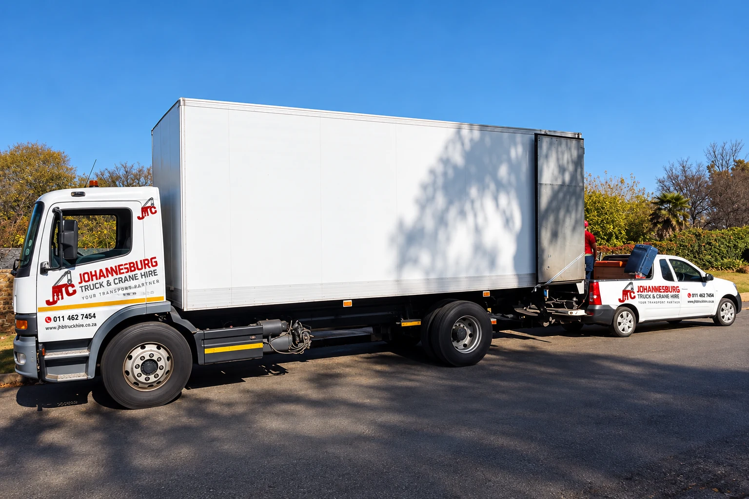 Enhanced JTC closed-body truck and branded support vehicle