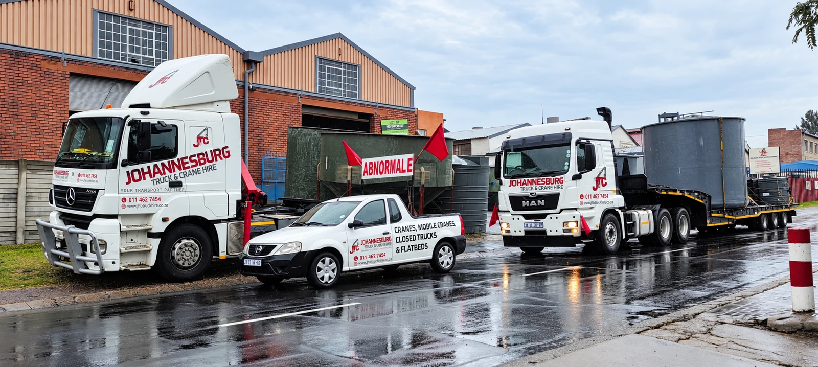 JTC-branded transport illustration based on a job photograph