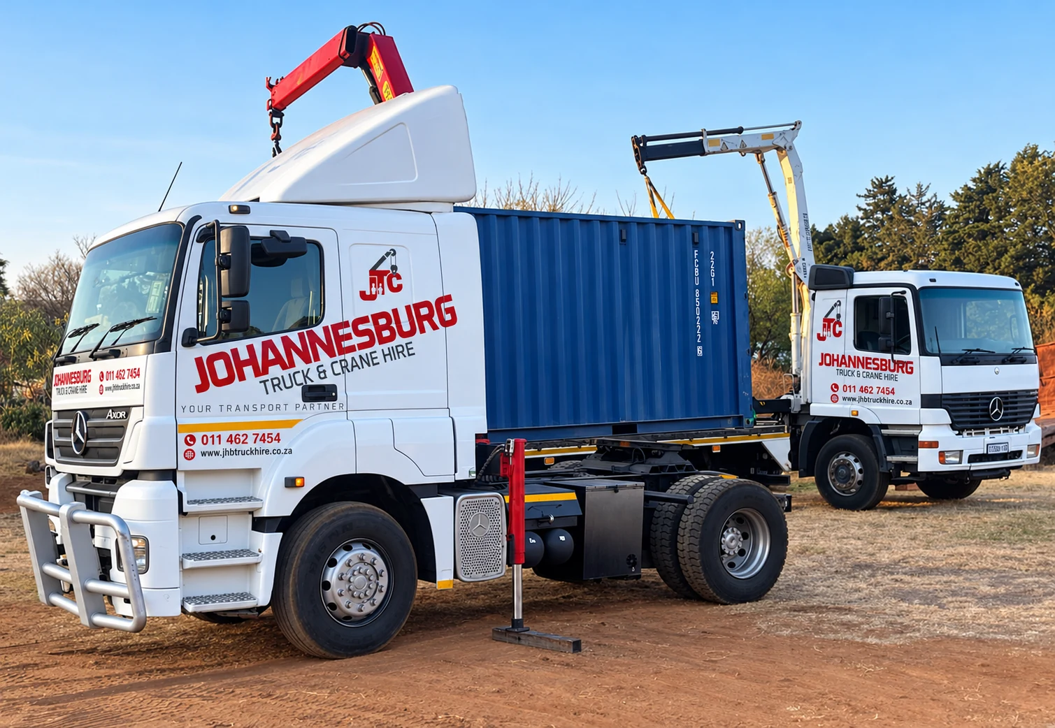JTC-branded transport illustration based on a job photograph